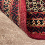 Ruhana Bagh – Hand Knotted Wool Rug in Ribbon Red/Mushroom