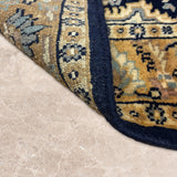 Safa-Nargis – Hand Knotted Wool Rug in Beige/Black