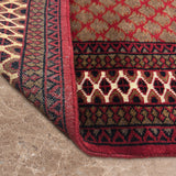 Surya Veil - Hand Knotted Wool Rug in Crimson Red/Gold