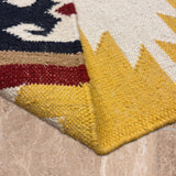 Taana Safar – Hand Woven Wool Rug in Ivory/Mustard