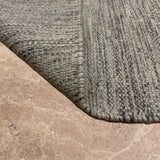 Dhruv Patina – Hand Woven Wool Rug in Charcoal Grey