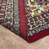 Mehrbaan – Hand Knotted Wool Rug in Maroon