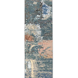 Tidebreak – Hand Knotted Wool Rug in Teal Blue/Cream
