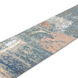 Tidebreak – Hand Knotted Wool Rug in Teal Blue/Cream