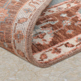 Aabzar Path – Hand Knotted Wool Rug in Sky Blue/Brown
