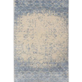 Quiet Horizon – Hand Knotted Wool Rug in Greyish Blue/Beige