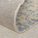 Quiet Horizon – Hand Knotted Wool Rug in Greyish Blue/Beige
