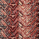 Ember Chevron – Hand Knotted Wool Rug in Burnt Orange/Cream