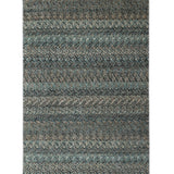 Teal Cipher – Hand Knotted Wool Rug in Turquoise Blue/Cream