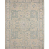 Ivory Mehrab – Hand Knotted Wool Rug in Ash/Ivory