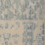 Ivory Mehrab – Hand Knotted Wool Rug in Ash/Ivory