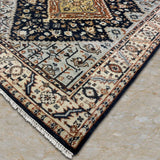 Lajvard Pearl – Hand Knotted Wool Rug in Navy Blue/Peal Blue