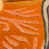 Petal Basin – Hand Tufted Wool Rug in Orange/Peach