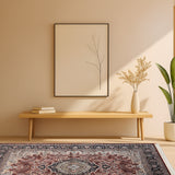 Nivara - Hand Knotted Wool Rug in Rust/Ivory