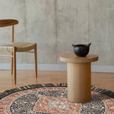 Chakra - Hand Knotted Silk Rug In Navy Blue/Russet