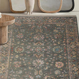 Liora - Hand Knotted Wool Rug In Sage Green/Cream