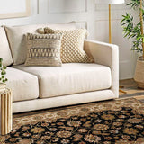 Firouz - Hand Tufted Wool Rug In Navy Blue/Mushroom
