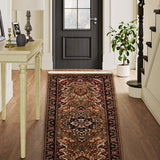 Marvora - Hand Knotted Wool Rug in Rust/Brown