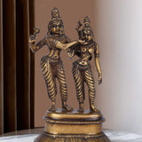 Shiv-Parvati Abhay - Sculpture in Brass