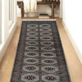 Masir-e Kamal - Knotted Wool Rug In Olive Green/Maroon