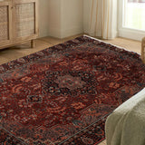 Tayoorah - Hand Knotted Wool Rug In Mustard/Navy Blue