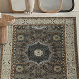 Parisa - Hand Knotted Wool Rug in Grey/Cream