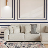 Sora - Hand Knotted Wool Rug In Cream/Blue