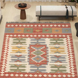 Farah - Hand Woven Jute Rug In Beige/Rust