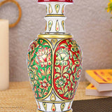 Mughal Meena - Vase in Marble