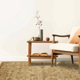 Tajgeer - Hand Tufted Wool Rug In Beige/Mushroom Brown
