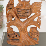 'Night Bird' - Carved Owl - Sculpture in Wood