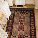 Yasmeen - Hand Knotted Wool Rug in Beige/Maroon