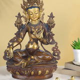 Green Tara - Sculpture in Brass