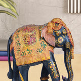 Golden Elephant - Sculpture in Wood