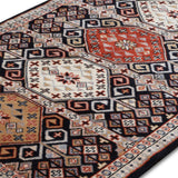 Hamrah - Hand Knotted Wool Rug In Navy Blue /Cream