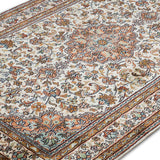 Sangam raha - Hand Knotted Silk Rug In Cream/Mushroom Brown