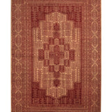 Kilimdar - Hand Knotted Wool Rug In Beige/ Brick Red