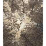 Tarangini - Hand Knotted Wool Rug in Dark Grey/Ivory