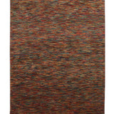 Rangoli - Hand Knotted Wool Rug In Turquoise Blue/Red