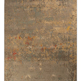 Kshetra-Vichar - Hand Knotted Wool Rug in Grey/Beige