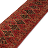 Rang Raah - Hand Knotted Wool Rug In Reddish Maroon