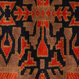 Aramesh - Hand Knotted Wool Rug In  Black/Brown