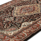 Pushpaleela  - Hand Knotted Wool Rug In Navy Blue/Brown