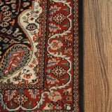 Pushpaleela  - Hand Knotted Wool Rug In Navy Blue/Brown