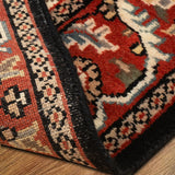 Pushpaleela  - Hand Knotted Wool Rug In Navy Blue/Brown