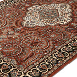 Viraat - Hand Knotted Wool Rug In  Rust/Ivory