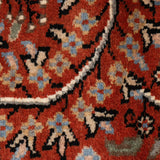 Viraat - Hand Knotted Wool Rug In  Rust/Ivory