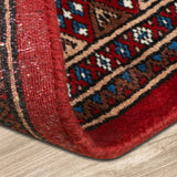 Dawran - Hand Knotted Wool Rug In  Ribbon Red/Ivory