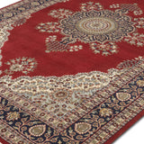 Zahra - Hand Knotted Wool Rug In Ribbon Red/Cream