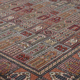 Darbaar - Hand Knotted Wool Rug In Crimson Red/Cream
